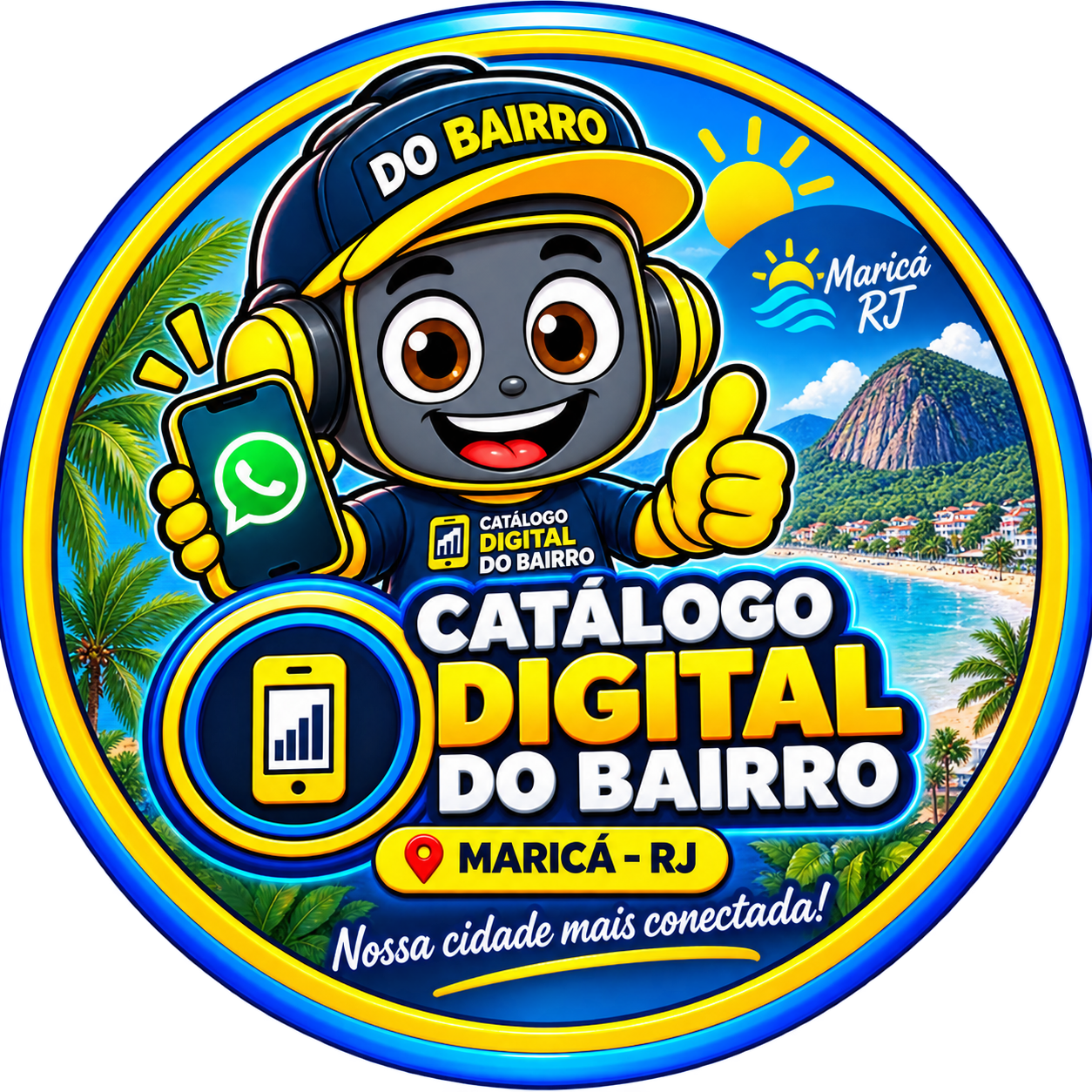 Mascote do Catálogo Digital do Bairro